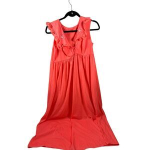 Nylon gown hot pink vintage vanity fair? Shadowline No label medium?